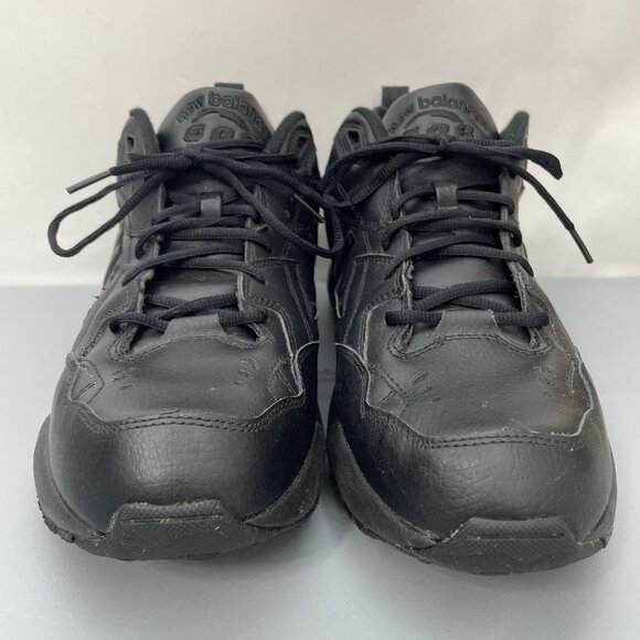New Balance 608 Sneakers Shoes Training Athletic Comfort Leather Black Mens 13 - Picture 4 of 14